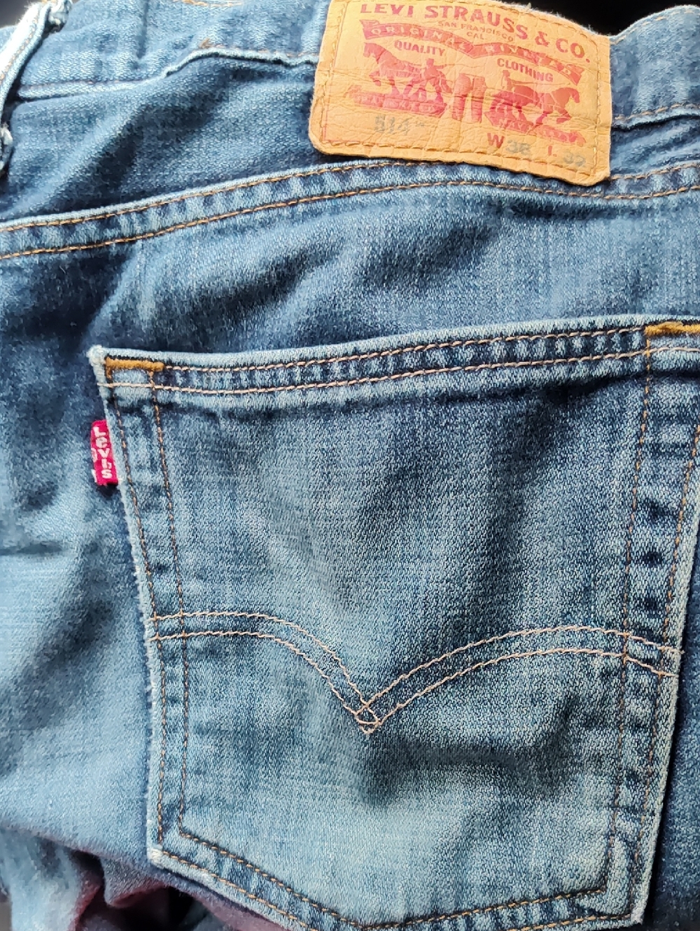 Levi’s 514 100% cotton Slim Straight Jeans, Vintage condition